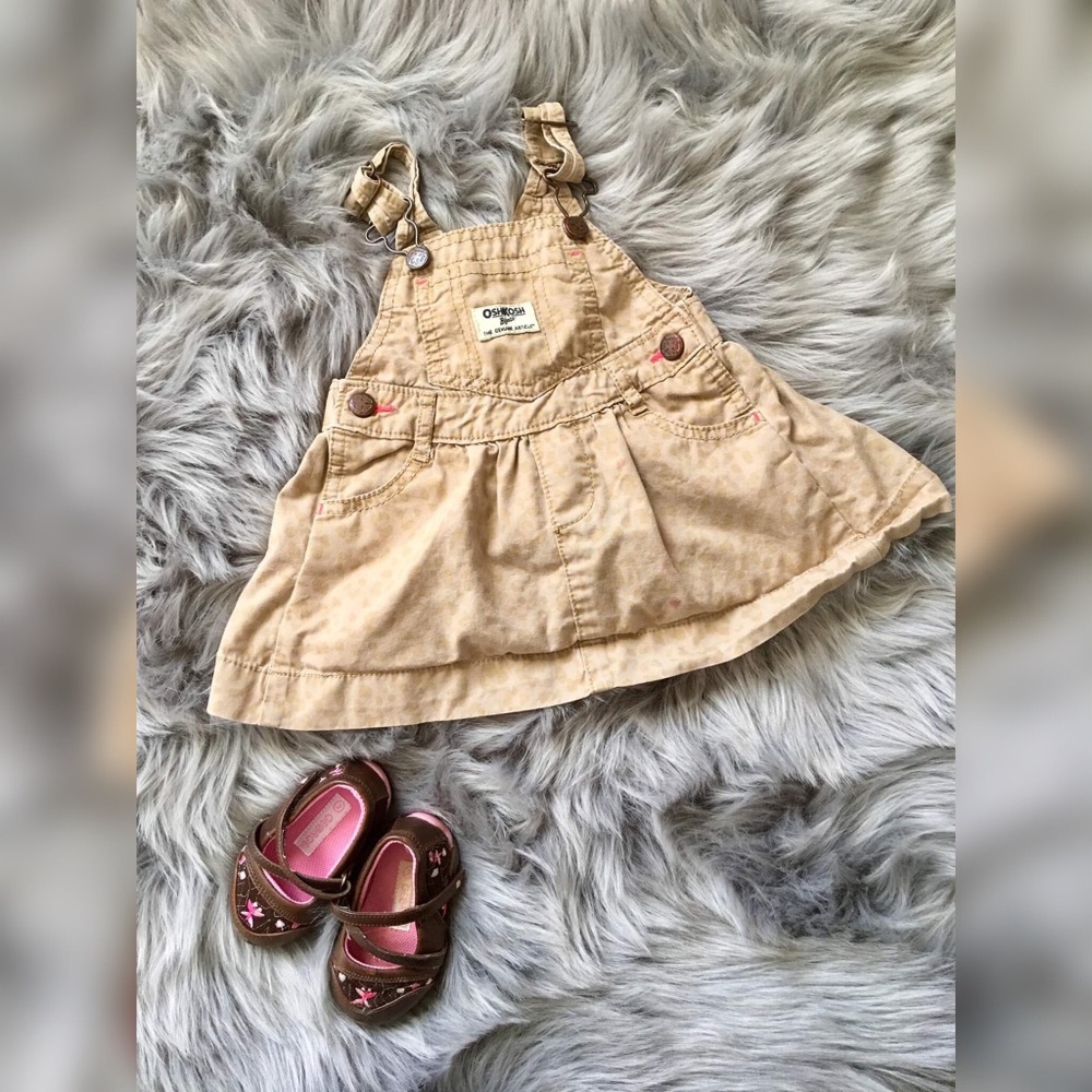 Leopard Print Overall Jumper Dress